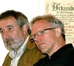 Gerold Lienhart und der "Oberkellner" Jürgen Leutner